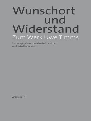 cover image of Wunschort und Widerstand